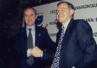Alain LAMASSOURE avec Román SUDUPE, Député général du Gipuzkoa(1997)